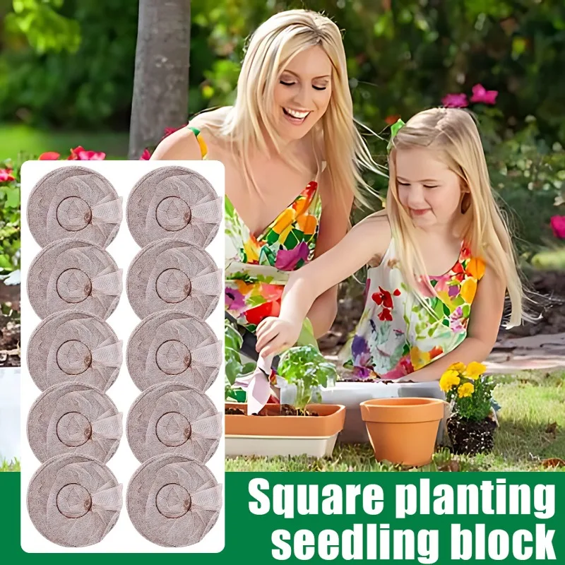 Nursery Soil Block Garden Flowers Planting The Soil Plant Tool Flower Pot Seedling Peat Cultivate Seed Migration Garden Supplies