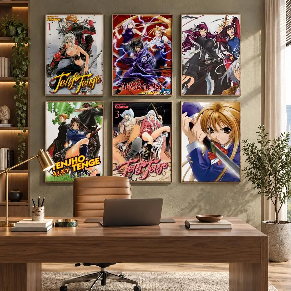 ANIME T-Tenjho TengeS Poster High-Quality Waterproof Wall Decal for Study, Living Room & Garage, Great Gift for Fans
