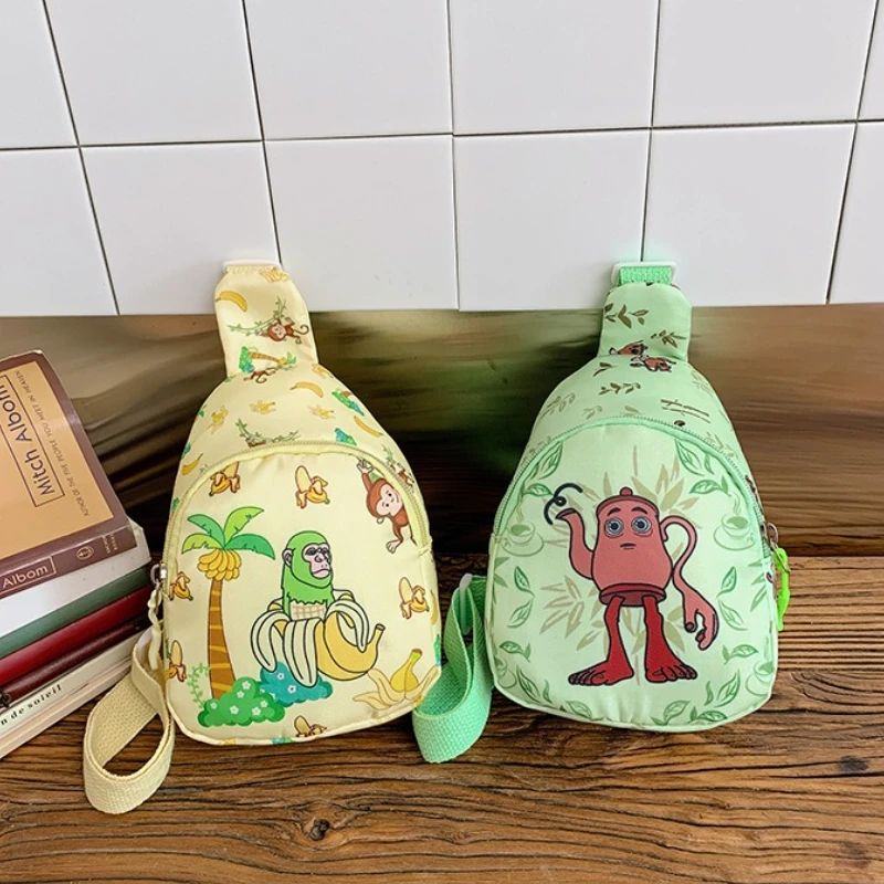 New Italian Brainrot Kids Chest Pack Tralalero Tralala Tungtung Sahur Crossbody Bags Children Outdoor Sports Travel Shoulder Bag