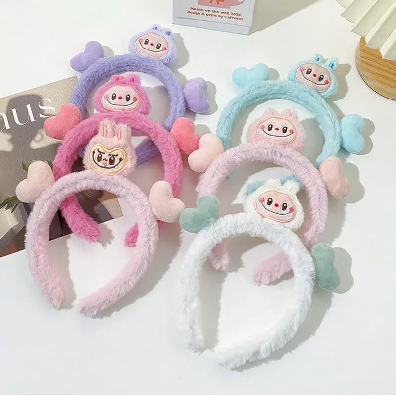 

3/6pcs Plush hair band for Women Anime Cartoon Cute Hair Accessories Kawaii Hairband Friends Gifts