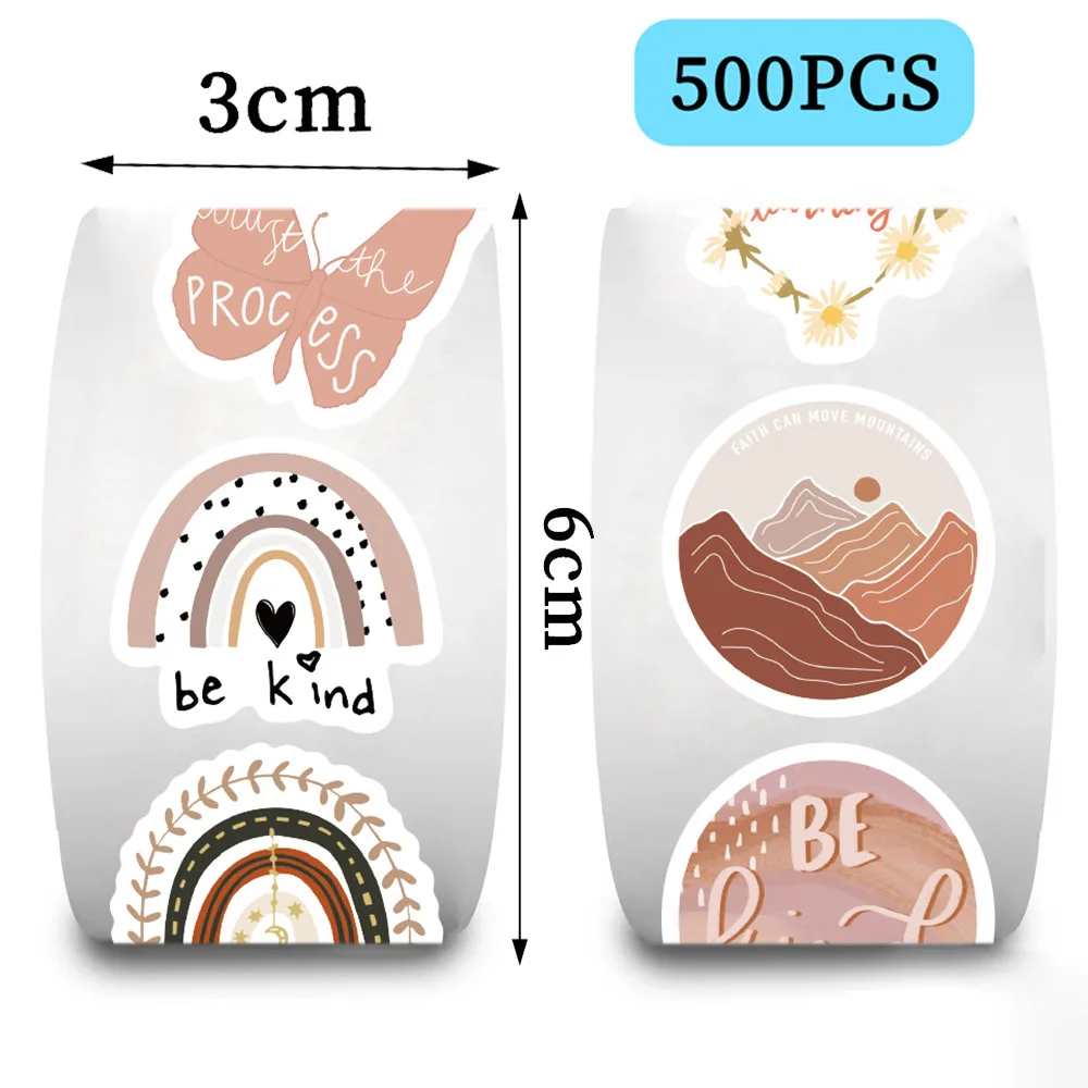 500 قطعة من ملصقات لفة بوهيمية ملهمة يمكنك صنعها بنفسك على شكل جيتار للهاتف المحمول وحقيبة كوب ماء ولوح التزلج وملصقات مستلزمات مخططة #3