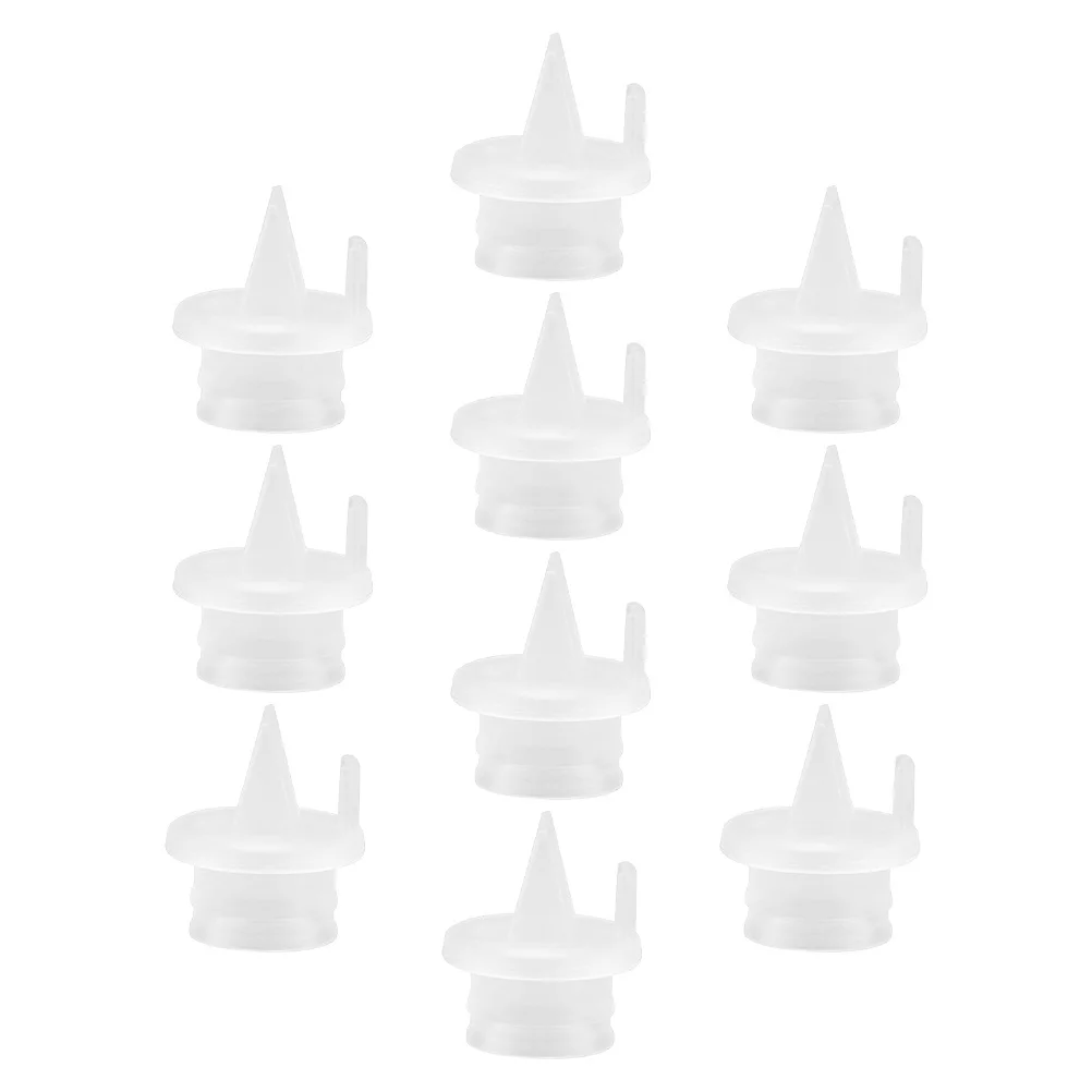 

10Pcs Silicone Breast Pump Valve Accessories Counterflow Duckbill for Manual Electric Breast Milk Collection Pump Valve