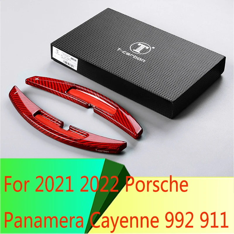 

Для Porsche Panamera Cayenne 992 911 2021, удлинитель рулевого колеса из углеродного волокна, автомобильные аксессуары