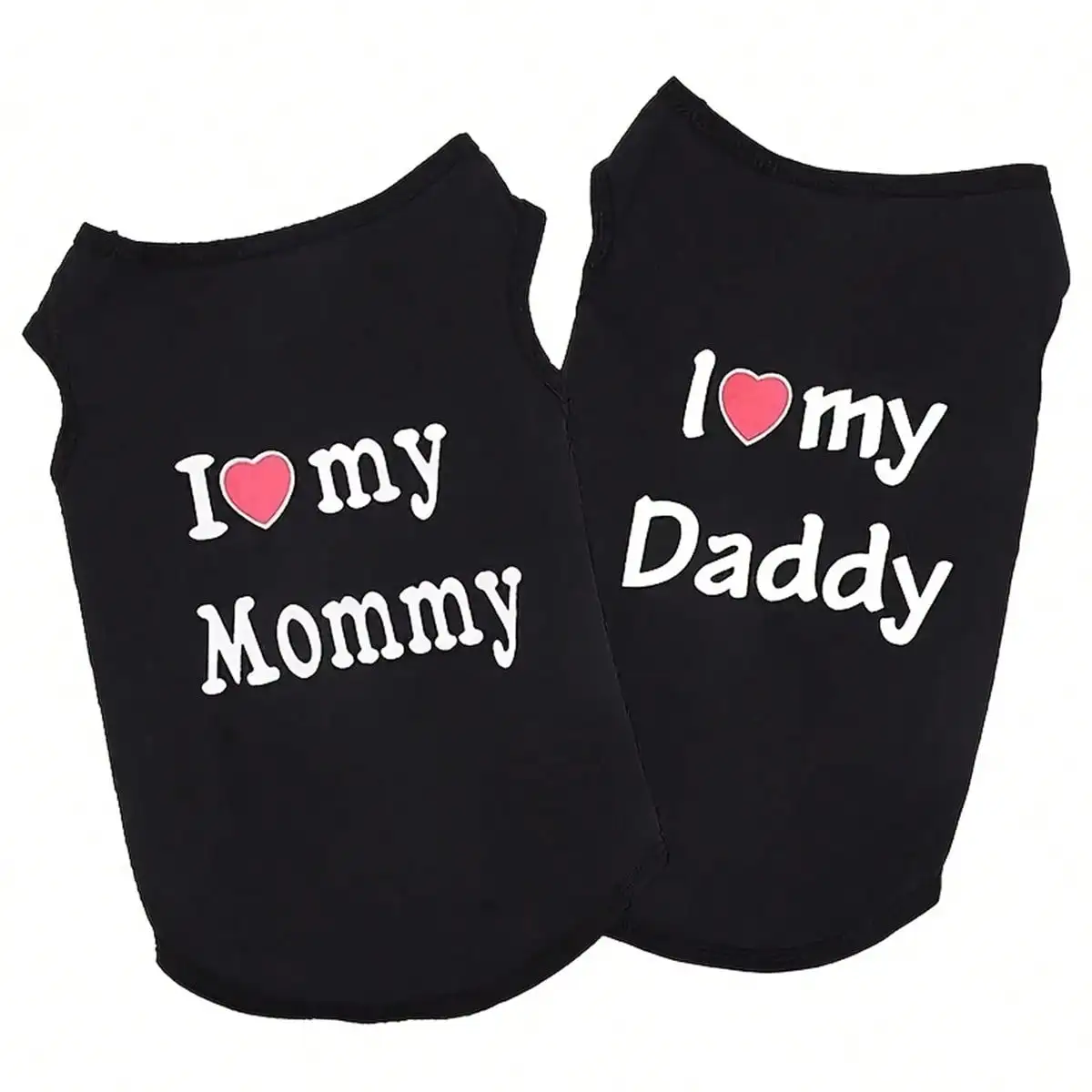 I Love My Daddy/Mommy Dog Vest 5