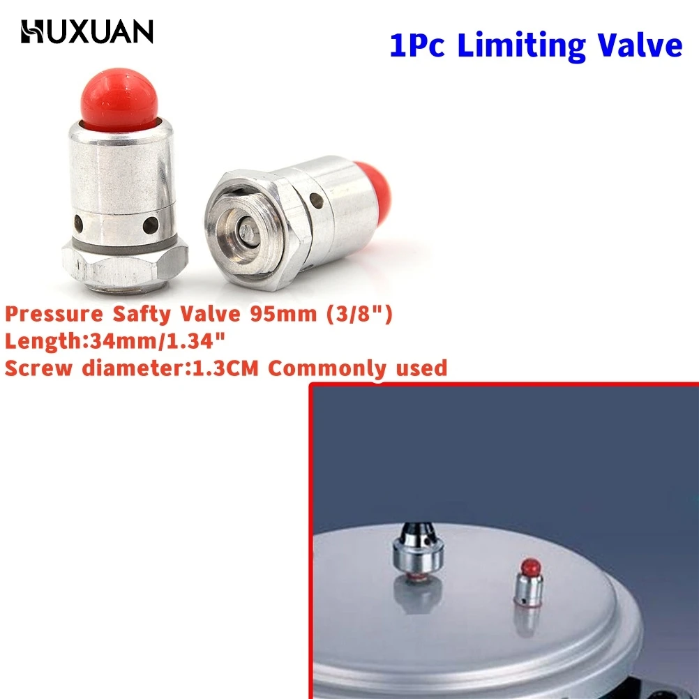 

Length 34mm High Pressure Cooker Safety Valve 3/8" Inch Food Aluminum Limiting Valve