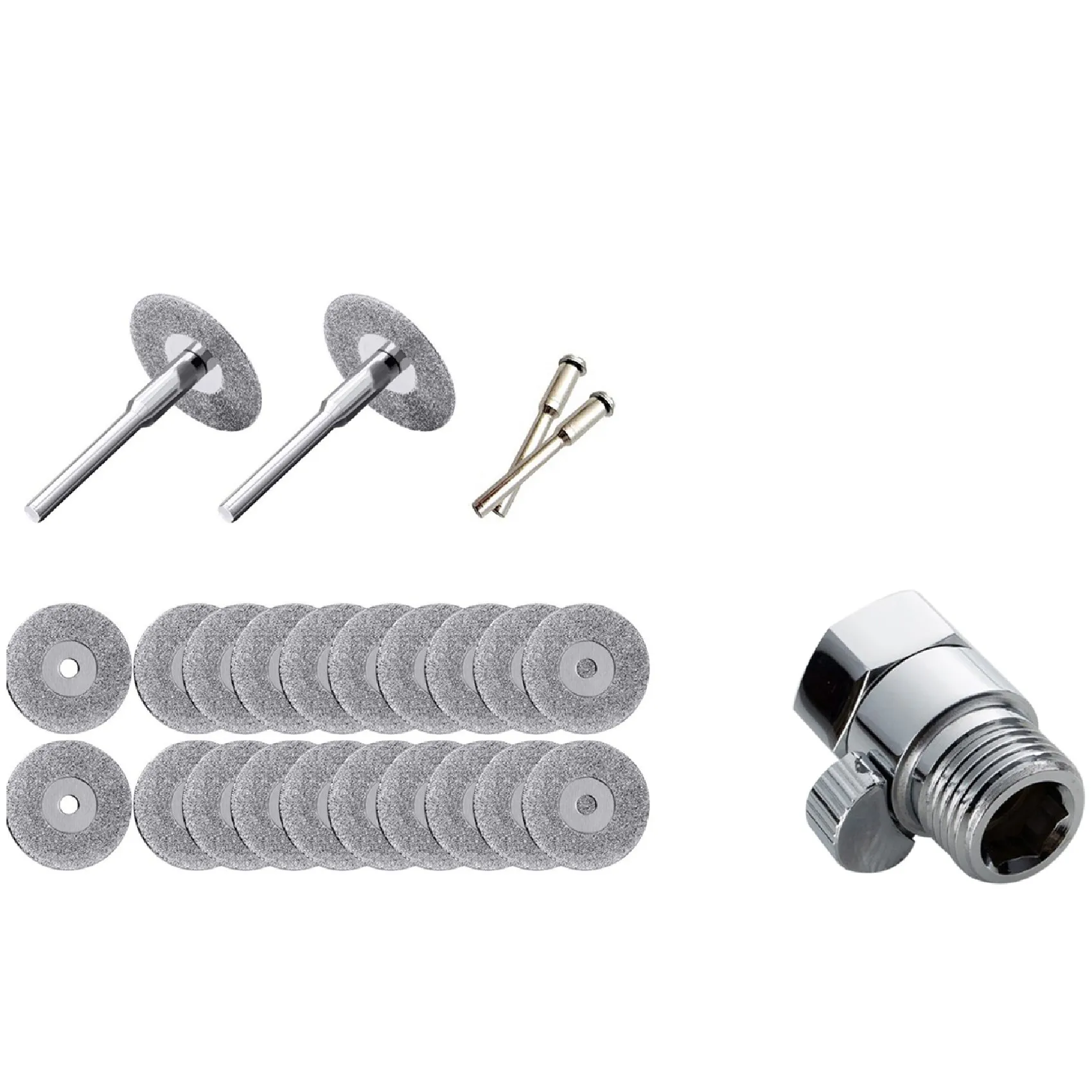 

ABSE-20 Pieces 22 Mm Diamond Cutting Wheel Cut Off Discs & 1X Quality Hand Shower And Bidet Flow Control Valve