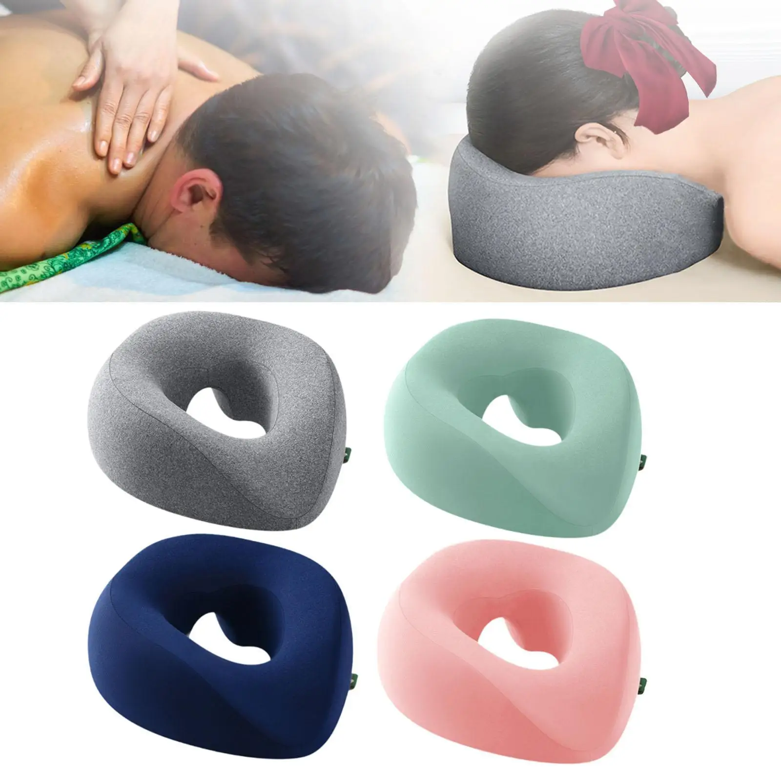 SPA Massage Pillow Comfortable Head Rest Support Pillow Washable Home Massage Headrest for Family Friends Men Women Beauty Salon