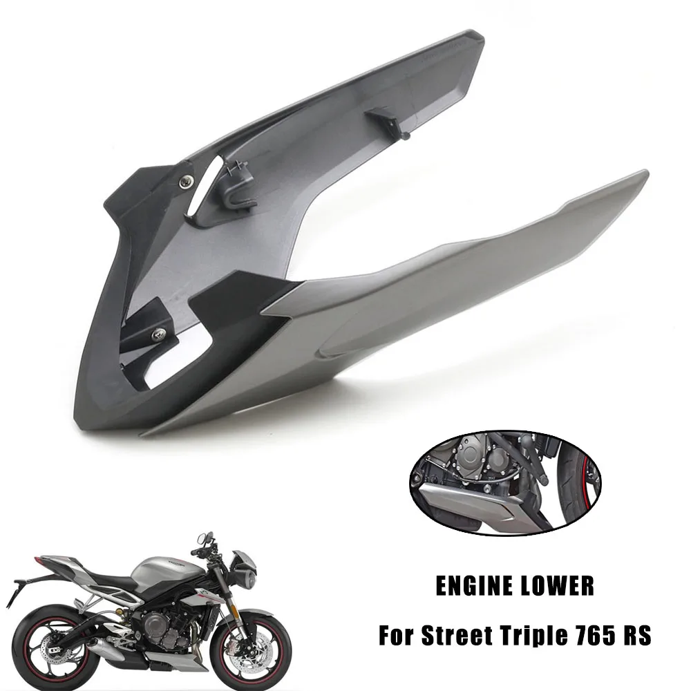 

Motorcycle Engine Lower Spoiler Body Bellypan Fairing Protector Guard Chassis Shield For Street Triple 765 RS 765RS 2017-2022