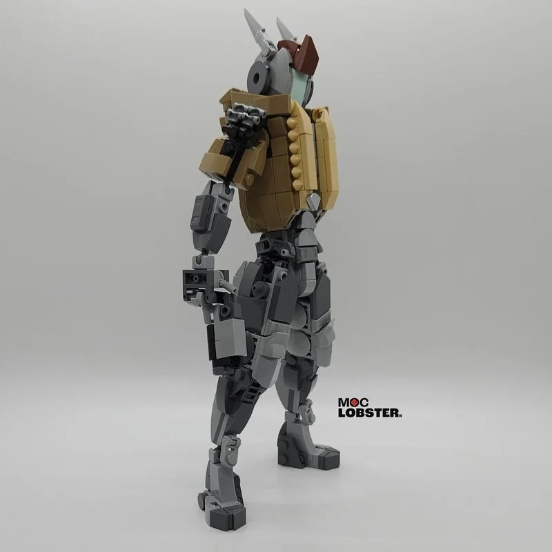 MOC-242860 الفضاء الحارس كال اللبنات روبوت الغريبة نموذج الطوب تجميع اللعب الإبداعية الأطفال هدية 582 قطعة #4