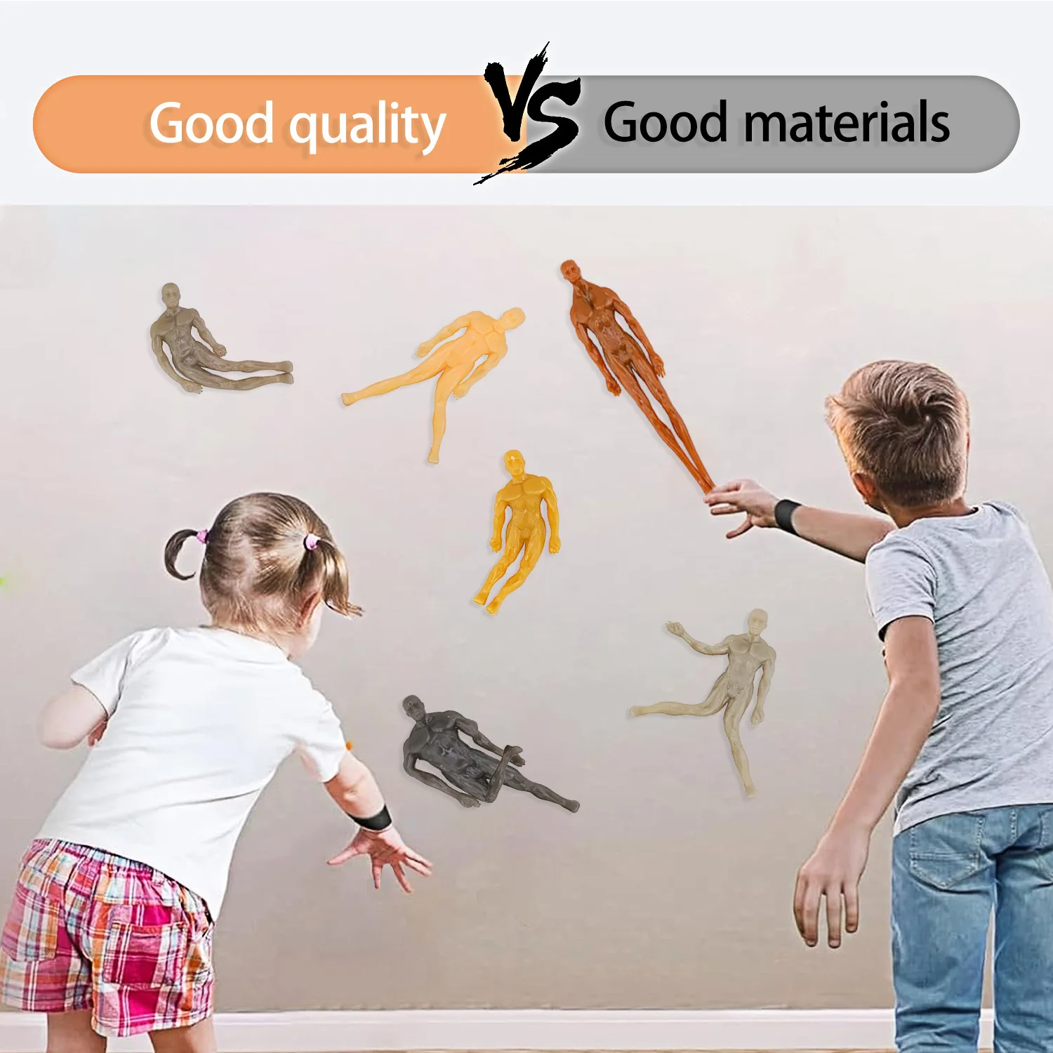 10-20 pezzi catapulta corpo umano appiccicoso rotolante uomo appiccicoso crawler corpo elastico scalatori da parete divertente flessibile arrampicata giocattolo da parete appiccicoso