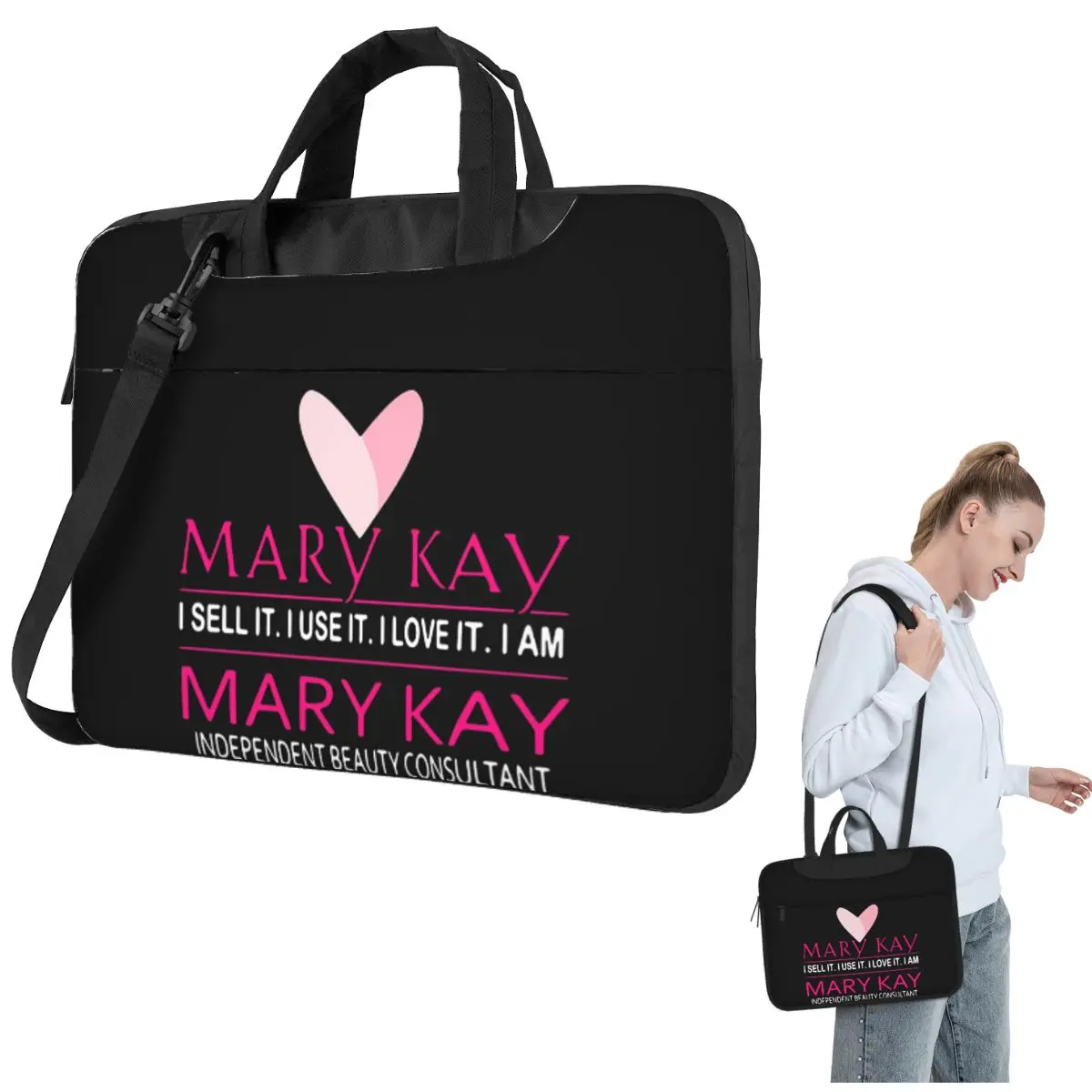 

Top Mary Kay I Sell It I Use It Crossbody Laptop Bag Case Computer Bag 13 14 15.6 Inch Notebook Pouch for Macbook Pro