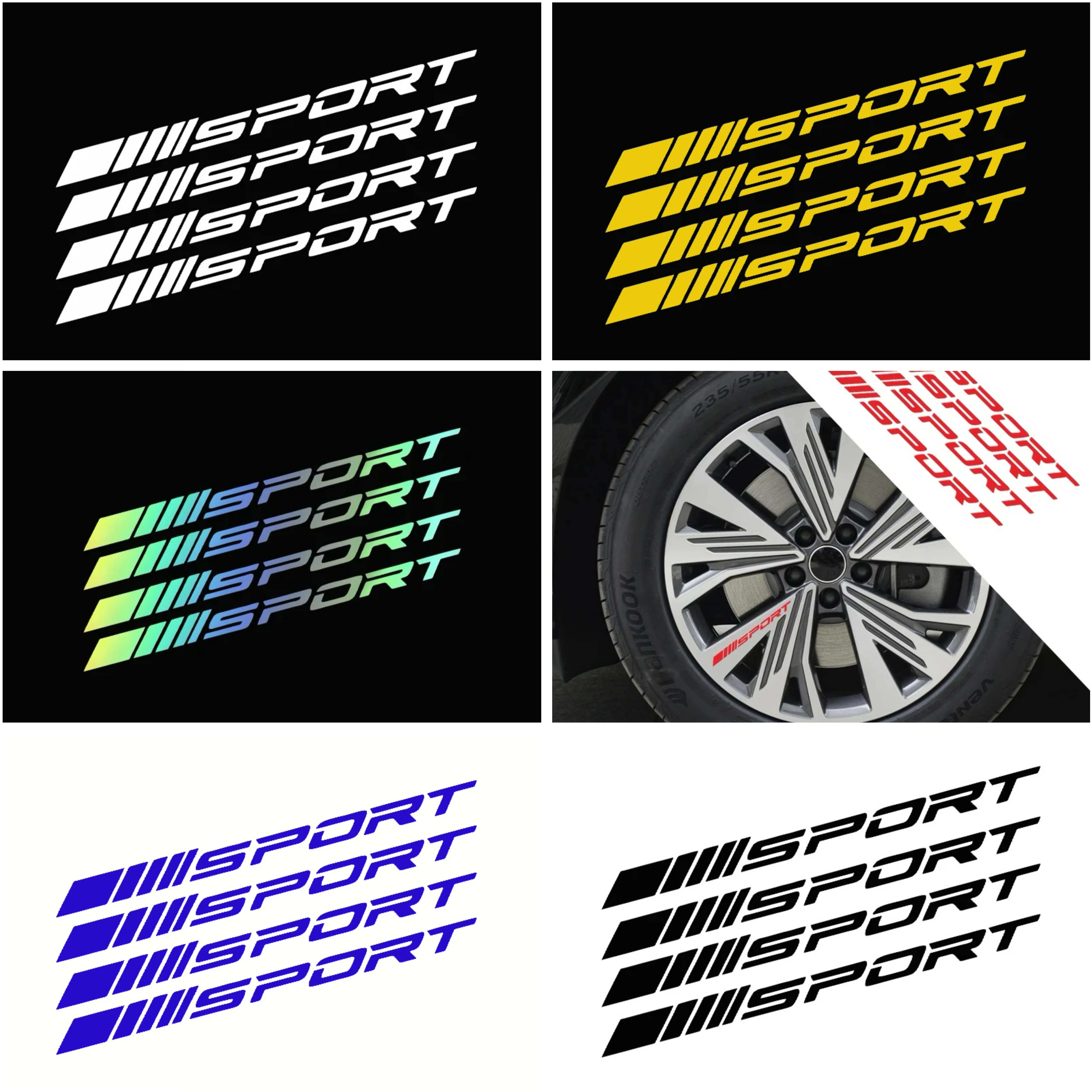 

Sport Fashion Vinyl Car Stickers/ Motorcycles - Waterproof Durable Decals, Body /Wheel/ Door /Helmet Handle Decoration