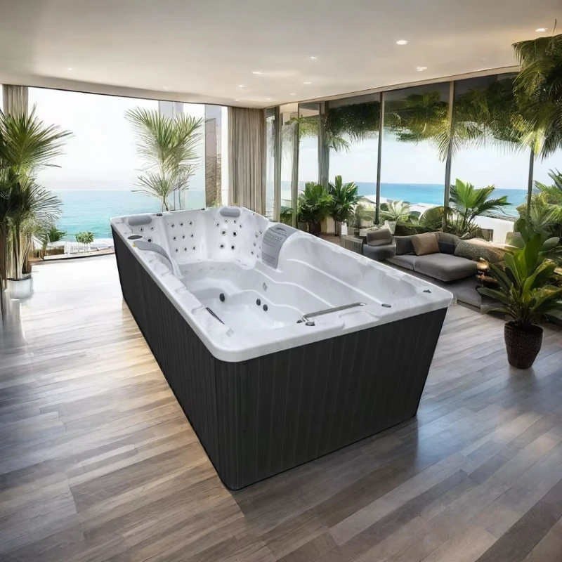 Outdoor Heated Inflatable Massage Tub, 130 Jet Portable Bubble Whirlpool, Hot Spa for Garden & Poolside Wholesaled