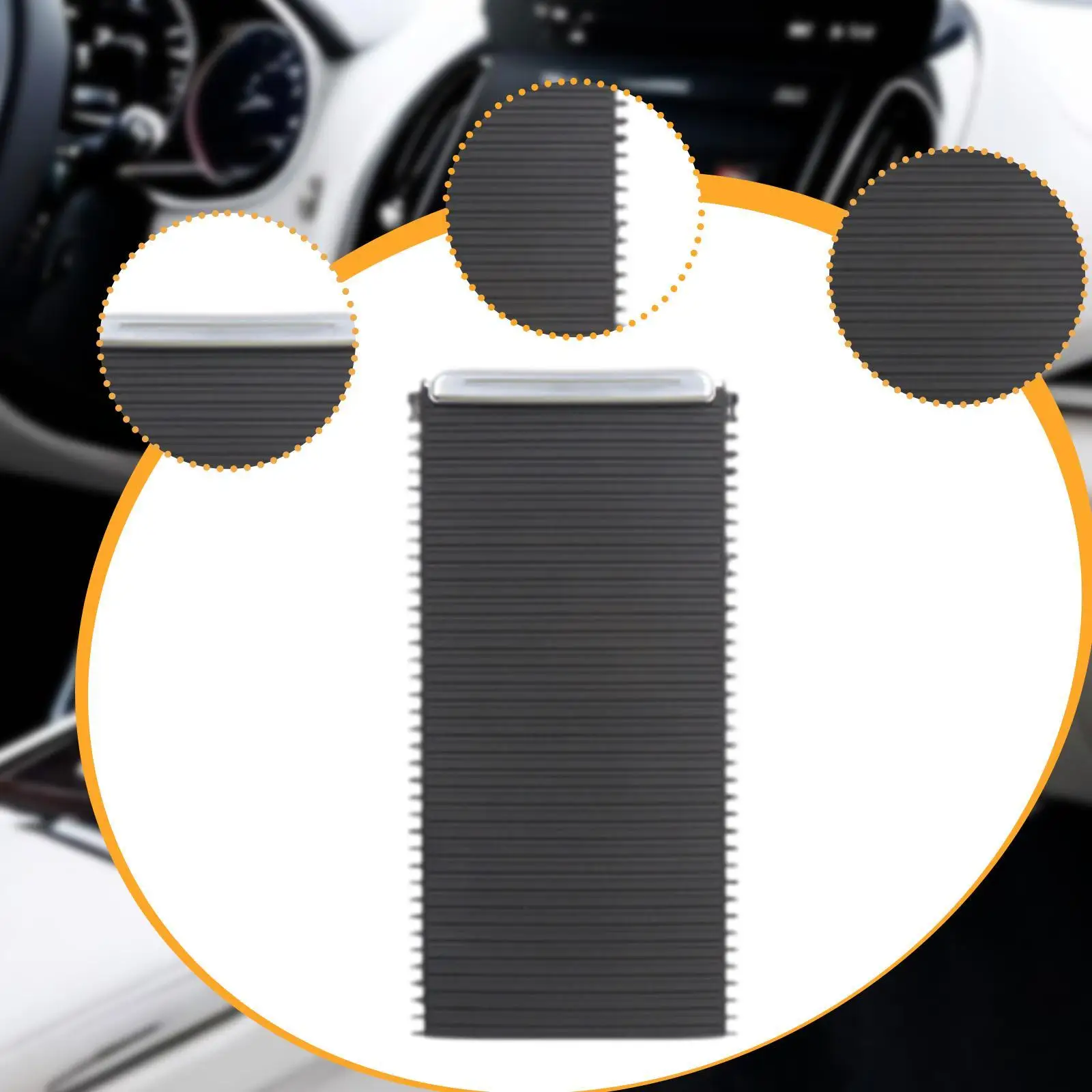 Cup Holder Roller Cap Sliding Curtain Tray ABS Material for Volvo S60 2011-2019 Interior Console Part