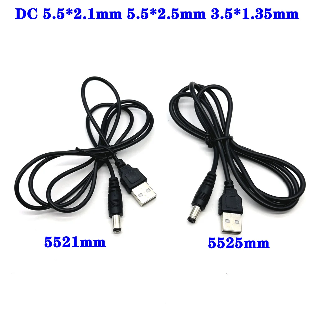 1PCS USB Power Boost Line DC 5V Step UP Module USB Converter Adapter Cable 2.1X5.5MM 2.5X5.5MM 5521 5525 Plug