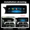 Autoradio Multimedia Stereo Player Navigation GPS Android 14 CarPlay für Benz C W204 2011-2014 NTG 4.5 System QLED Head Unit 2