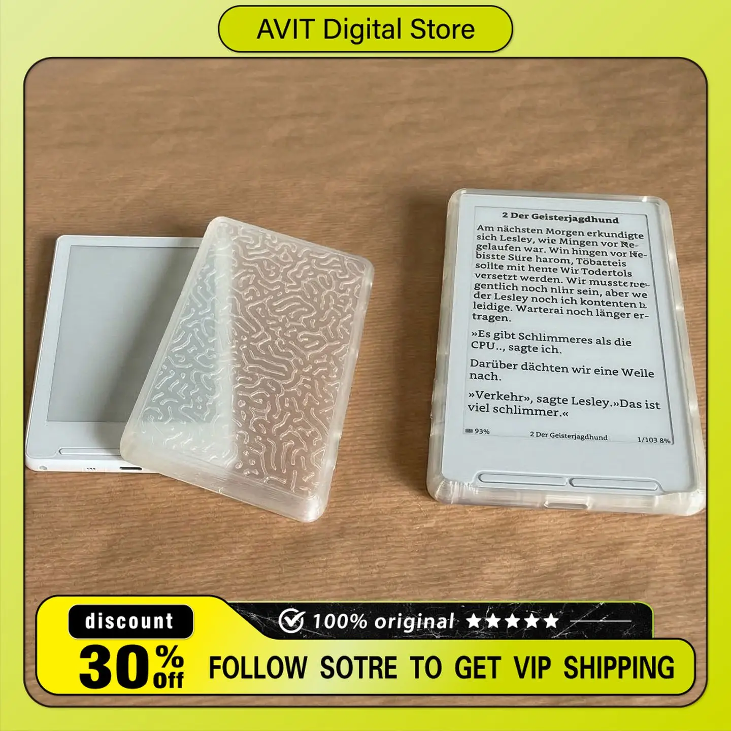

For XTEINK X4 E-Ink ReaderSoft Silicone Protective Case Flexible Shockproof Cover Full Wrap Anti-Scratch Protective Sleeve