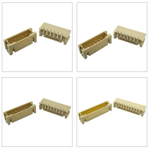 JST Connector Kit, PH2.0 SMT Header Jst 2mm Pitch IC Socket Plugs Adapter, JST-PH Top Type Vertical Header (PH2.0-SMT-Ver)