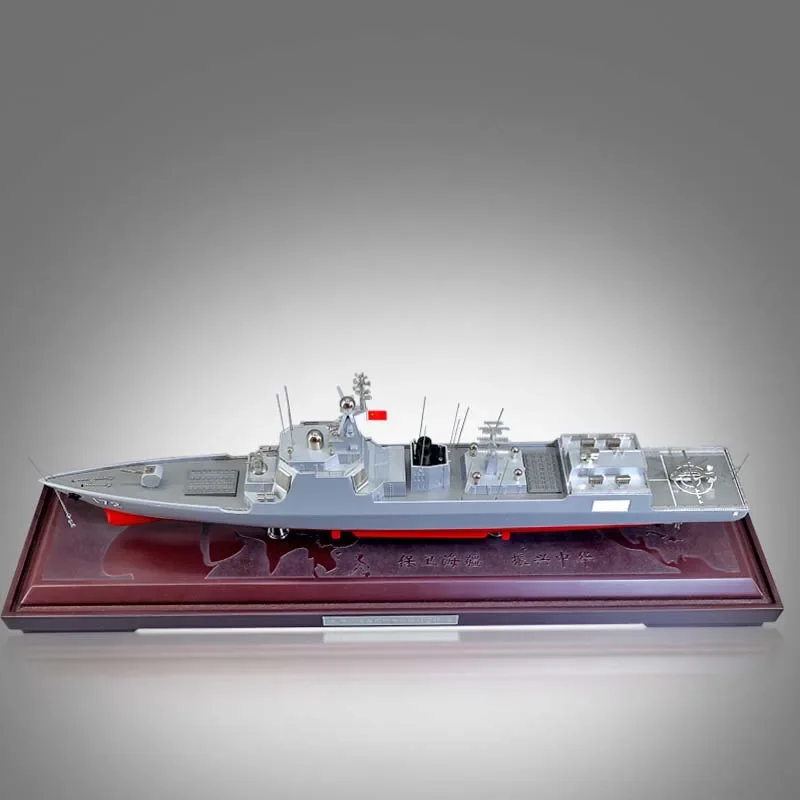 1/260 Guided Missile Destroyer Model 052D Warship Static Model Simulation Ship Model Finished Gift Collection Model