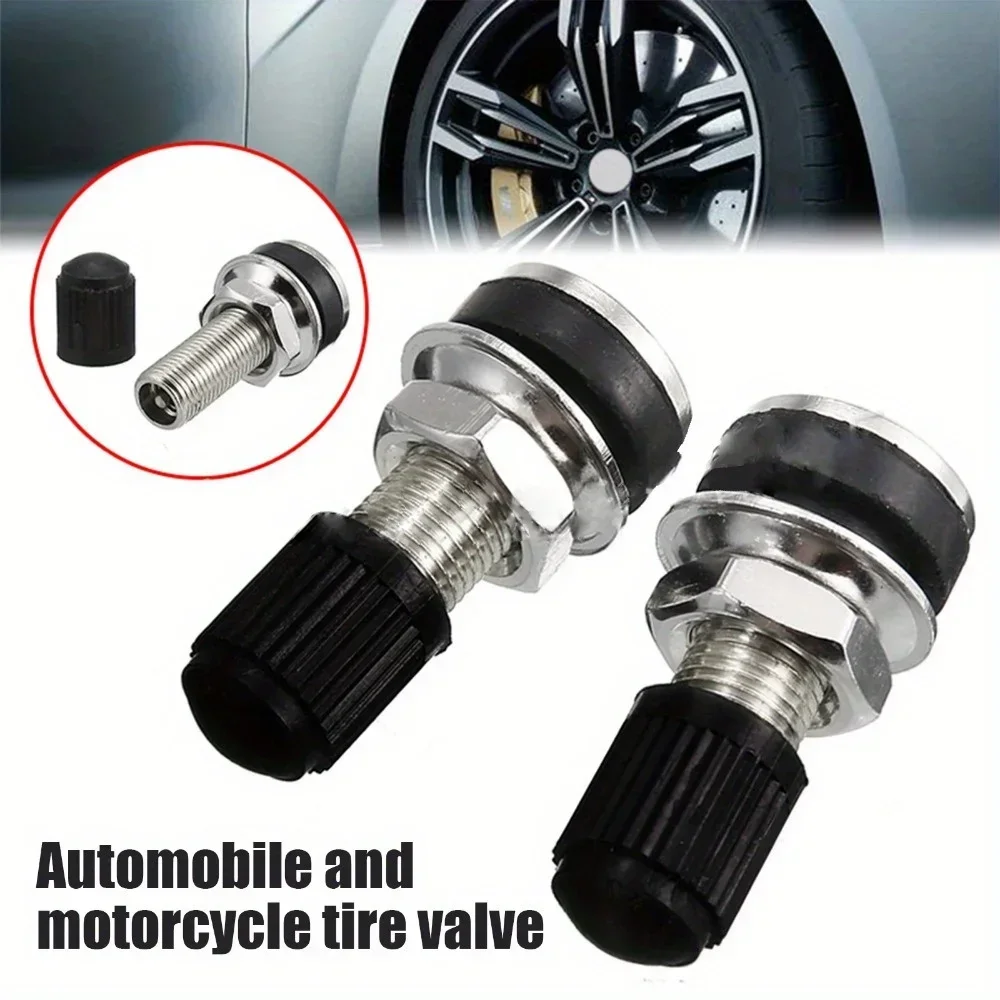 

2Pcs Motorcycle Wheel Valve 32mm-Motorbike Scooter Bike Quad Tubeless Mountain Tyre Valve Dustcap General-purpose
