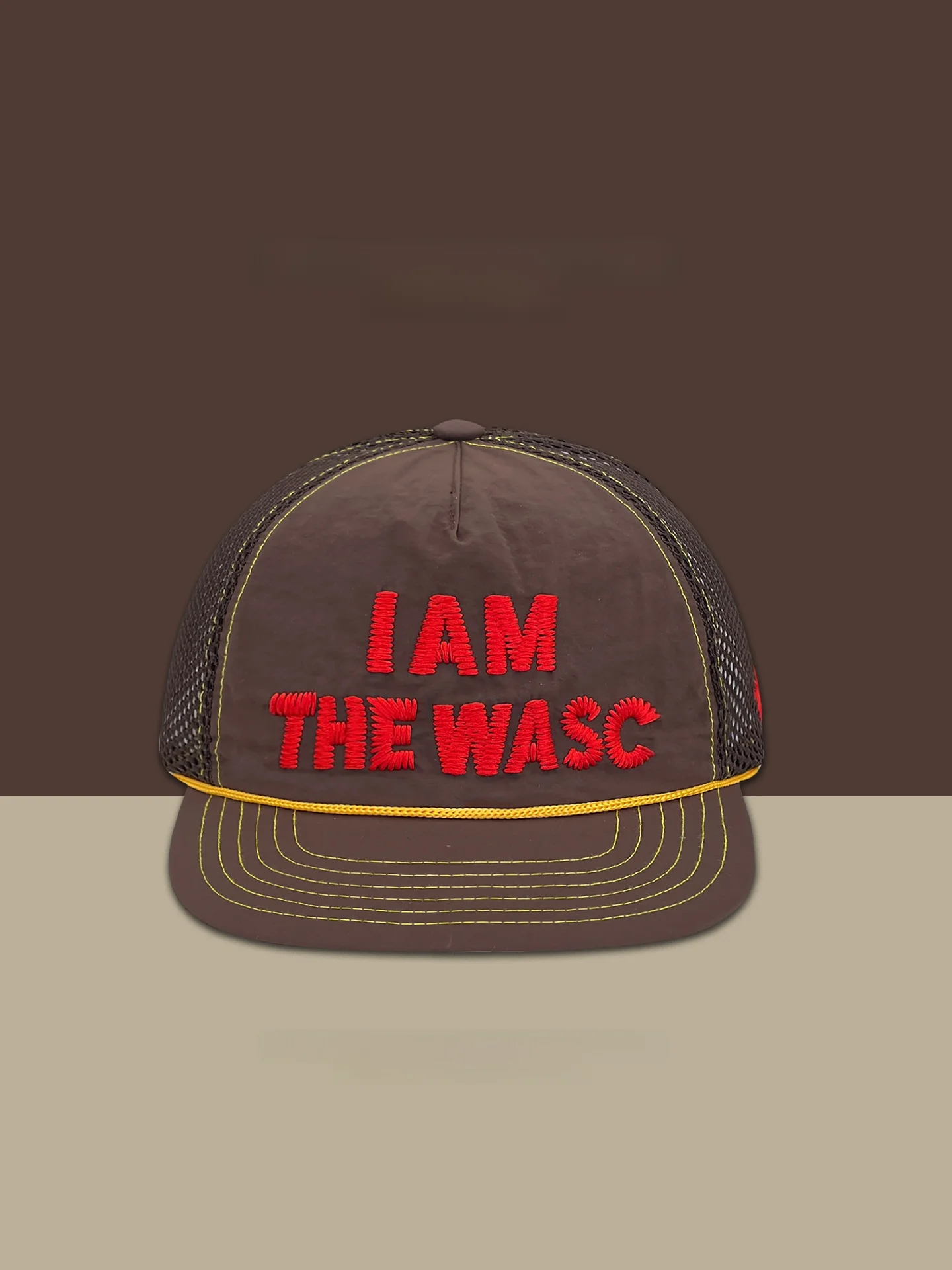 Breathable American Retro Letter Embroidery Mesh Baseball Cap