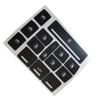 Window And Center Button Trim Stickers Repair Button Knob Switch Decals For A3 8L 1996-03 For A3 8P 2004-08 For A6 C5 1997-2004