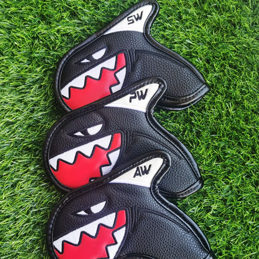 

9pcs Golf Club Storage Iron Covers Cartoon Accessories Professional Pu Golfs Accessory Dust-proof Driver Cover Decorative Club