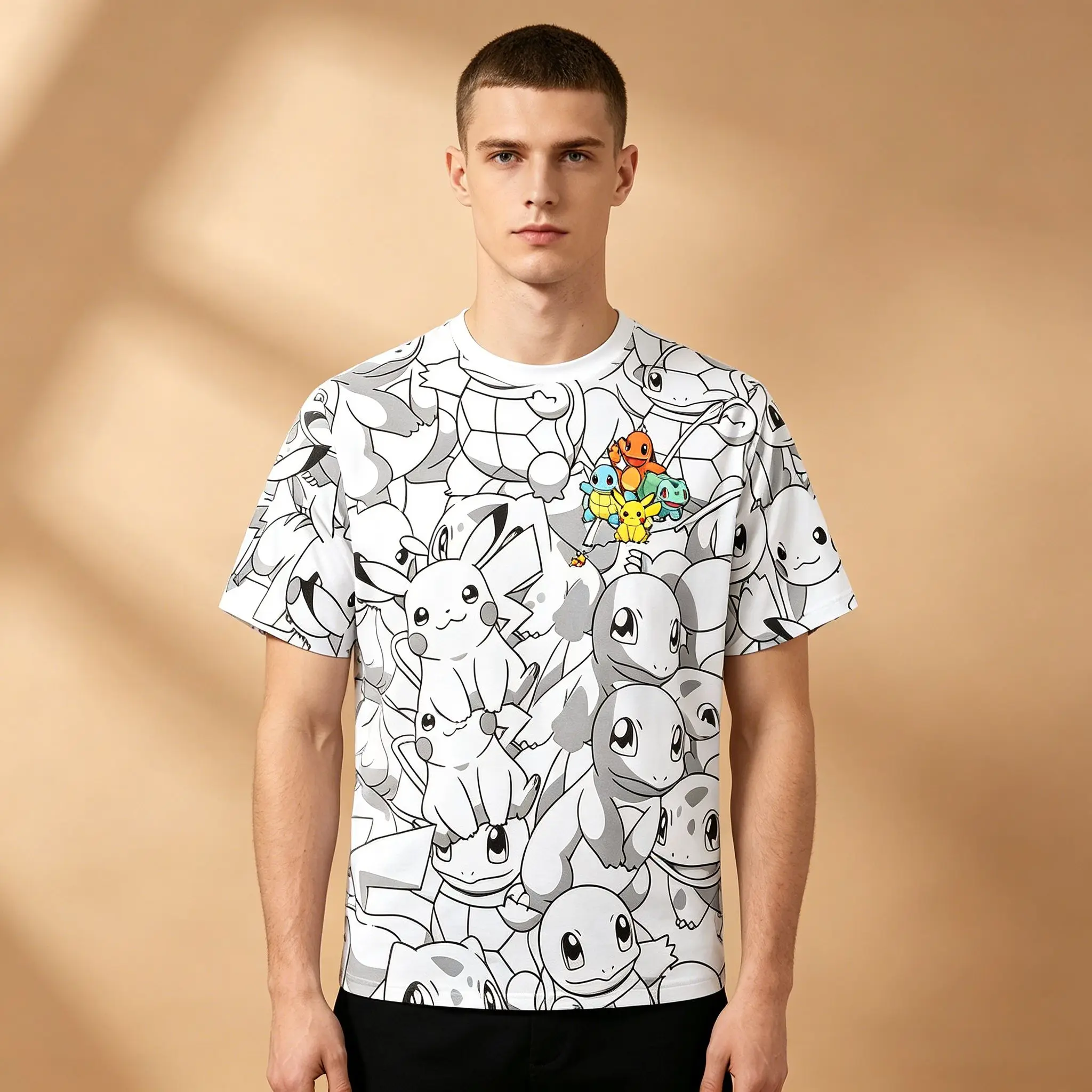 Street Style 3D Graphic T-shirt Unisex Men Women Kids Comfort Short Sleeve Tees Daily Sports Summer Parent Matching Tops