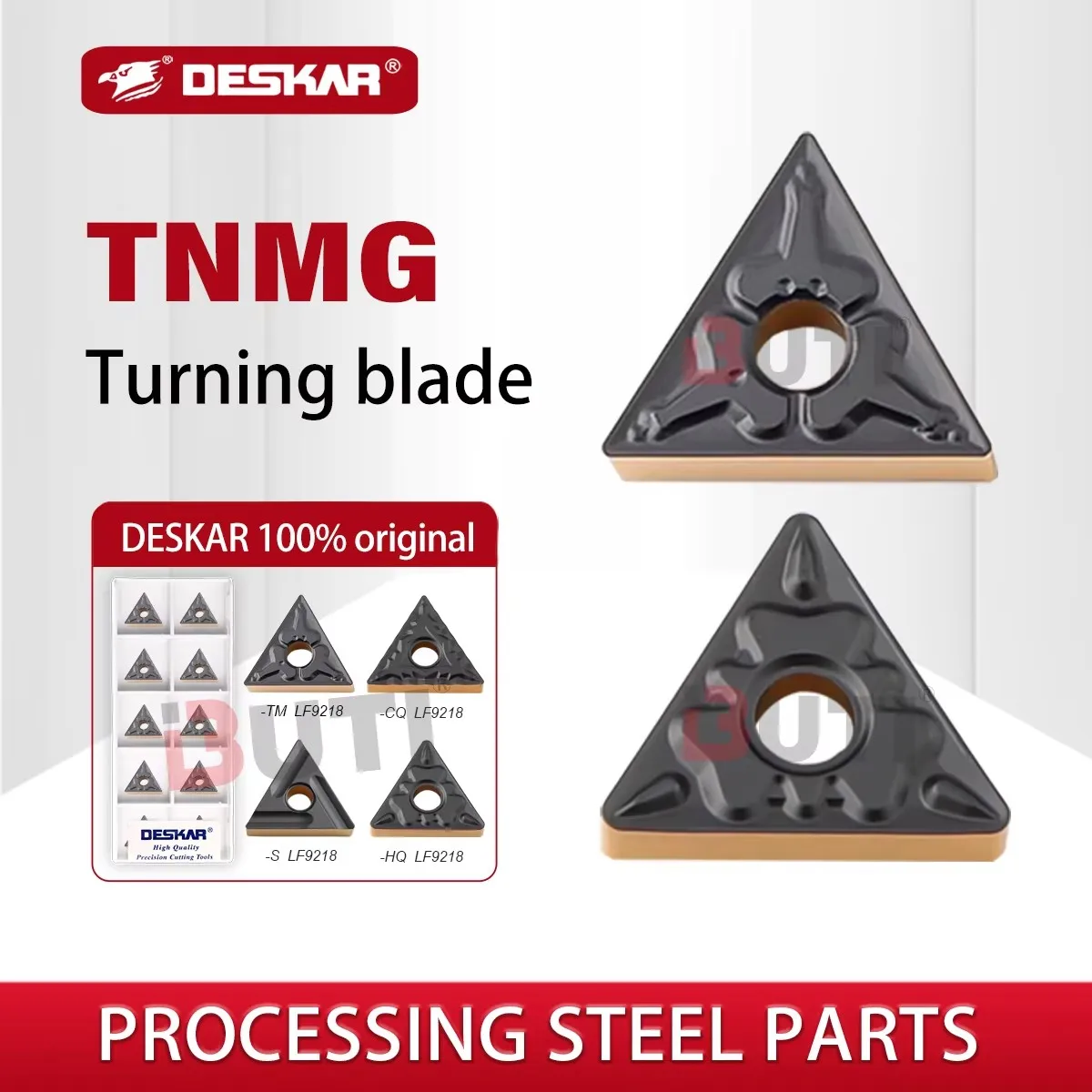 

DESKAR 100% Original TNMG160404 TNMG160408 TNMG160412 TM CQ HQ PM R-S L-S LF9218 Lathe Two-Tone Slotting Cutter Turning Inserts