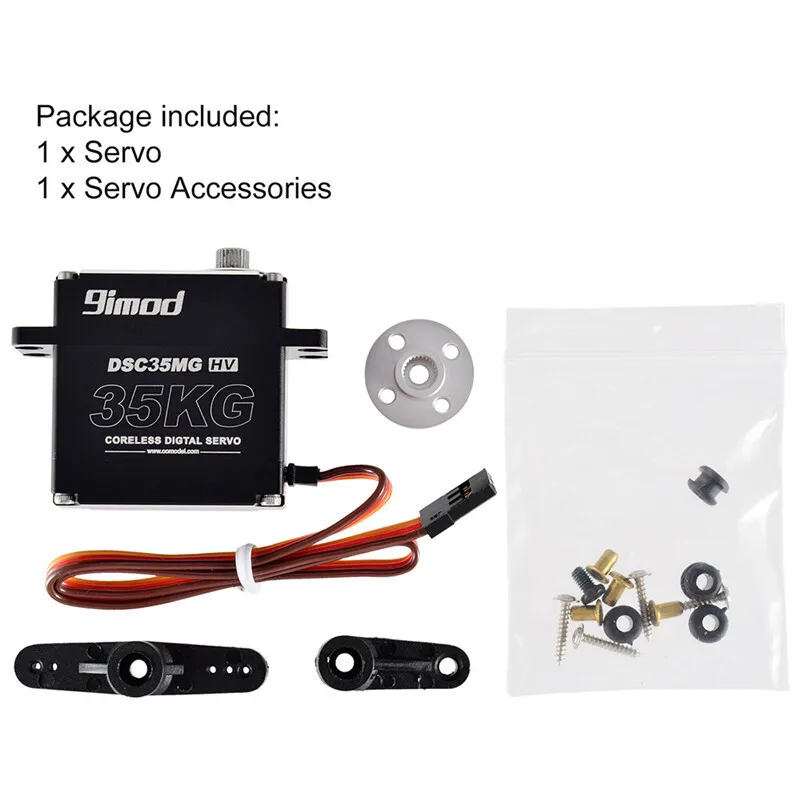 Upgraded 9imod DSC35MG-35kg Metal Gear Digital High Pressure Waterproof Servo Suitable For 1/8 1/10 Remote Control Car - Image 4