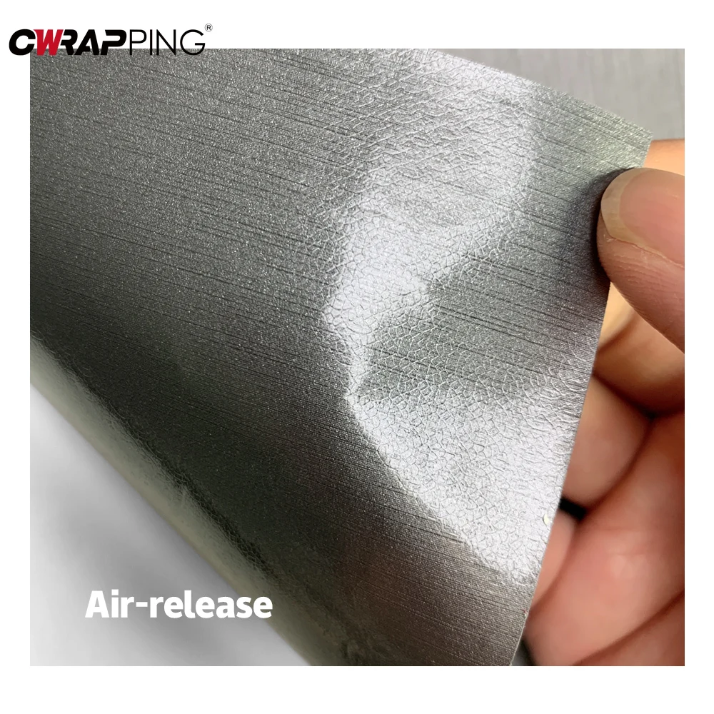 Brushed Car Stickers Hood Panel Decorative Decal Cover Waterproof Vinyl Auto Wrap Motorcycle Sticker Film for Car Accessories - view 6