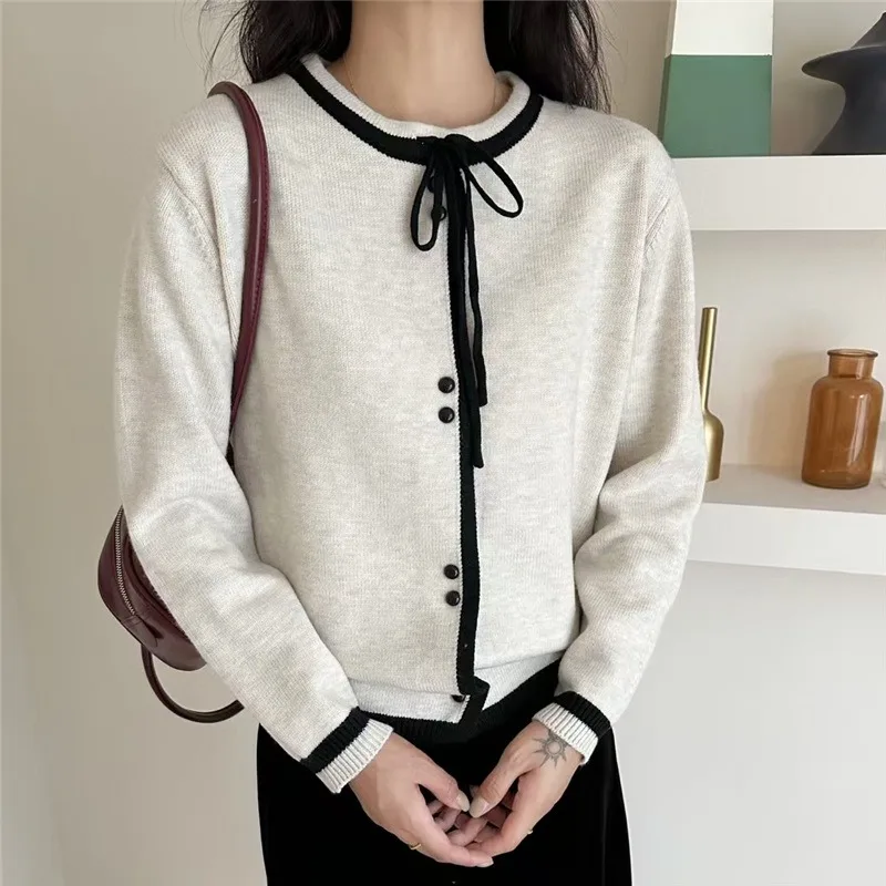 

Осенне-зимняя мода, удобный женский повседневный свитер, вязаный свитер, новый термокардиган, куртка, весенний топ