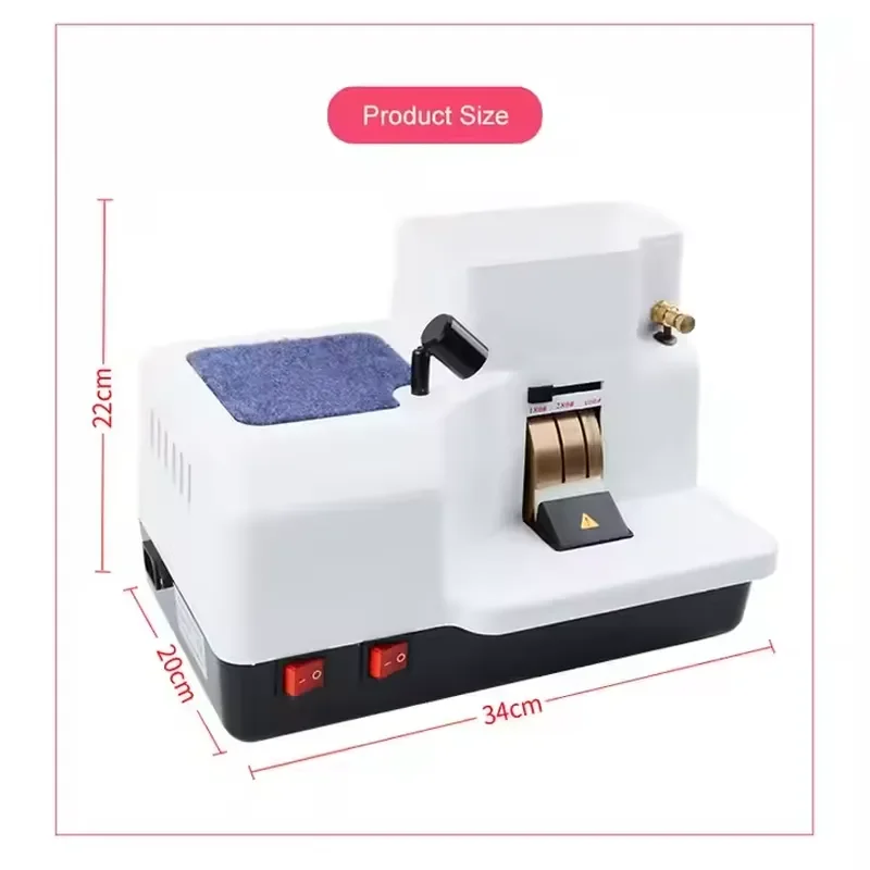 China Optical Instruments Manual Lens Edger Hand Cutting Grinder Machine With 3 Wheels Cp-6A