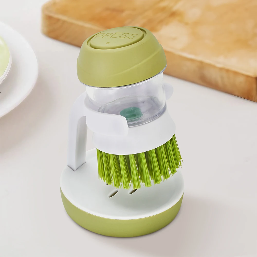 Dish Pot Brush with Soap Dispenser