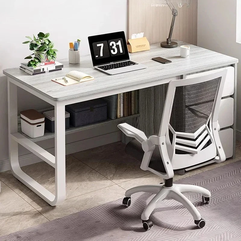 & Home Desktop Office Computer Desk Table Modern Minimalist Computer Desks Multifunctional Student Desk with Drawer Reading Desk