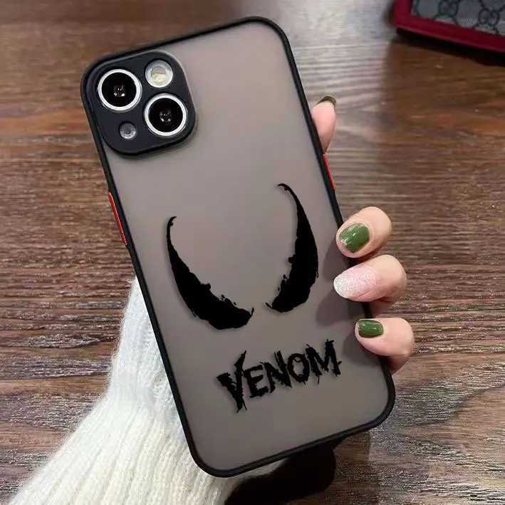 Matowe etui na telefon z motywem Marvel Venom Spider-Man dla Xiaomi 10T 11 11T 12 12X 12S 12T F4 F5 M3 M4 X3 X4 X5 GT NFC PRO, etui TPU z możliwością personalizacji