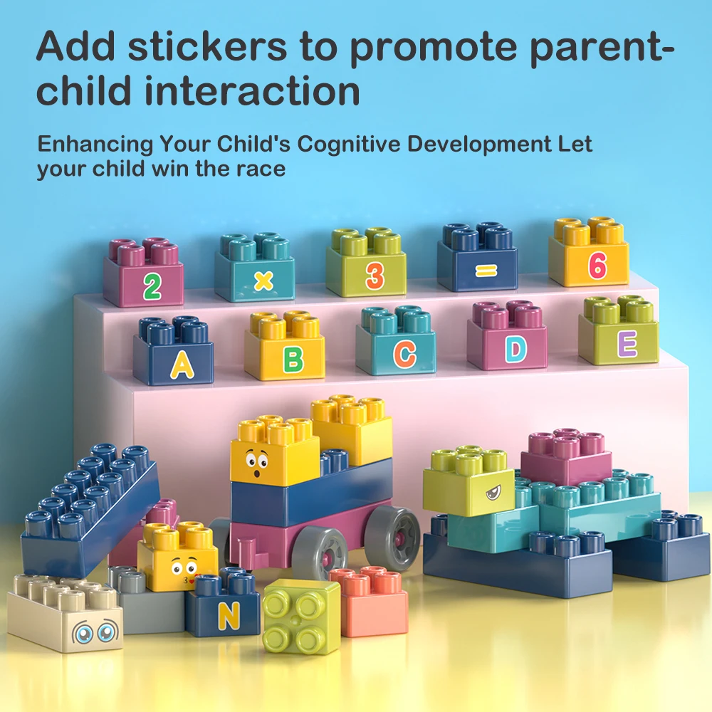 Große Größe DIY Kreative Bausteine Groß Sets Stadt Klassische Ziegel Montage Brinquedos Lernspielzeug für Kinder mit Box