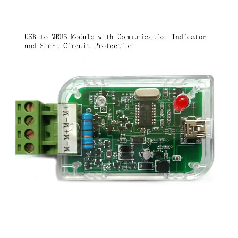 Industrial USB Turns To MBUS Host, USB-MBUS Meter Reading Communication Debugging -USB Supplies 10 Loads.