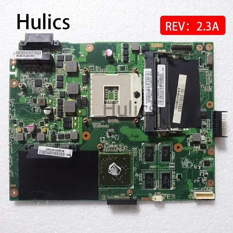 Hulics Used K52JR 512M REV 2.3A Laptop Motherboard For ASUS A52J X52J K52J  K52JE K52JC K52JU K52JB 4 Video Memory