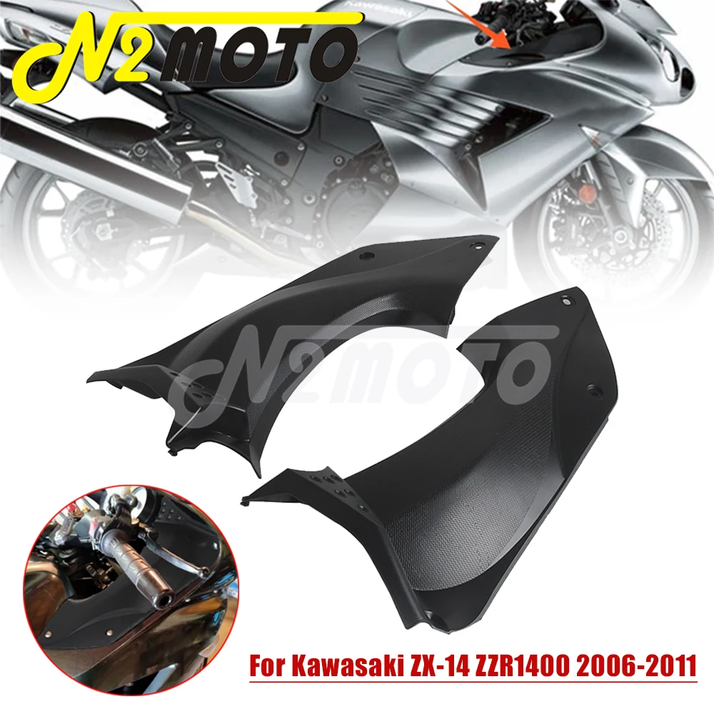 

Motorcycle Ram Air Tube Cover Pattern Fairing Infill Air Duct Side Cover Air Box For Kawasaki Ninja ZX-14 ZZR1400 06-11 ZZR 1400