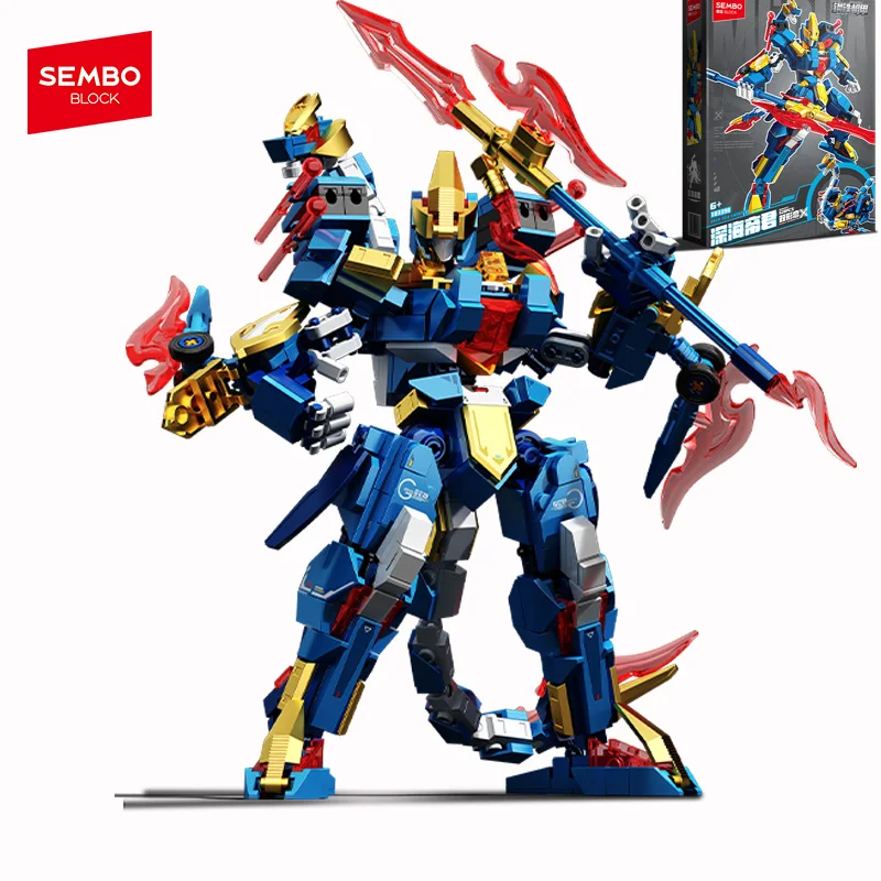 

SEMBO BLOCK 620 шт., трансформирующий робот, сборка, строительные блоки, животные, мех, модель, кирпичи, орнамент, детские игрушки, подарки на Хэллоуин для мальчиков