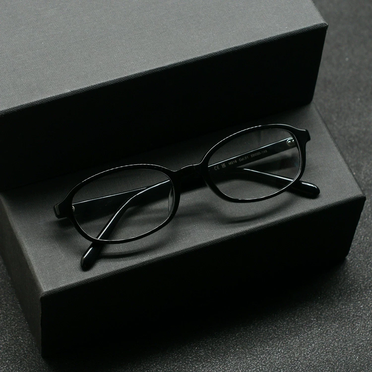 Vintage oval-shaped frame for men M218 acetate fiber eyeglass frame, unisex fashionable style, suitable for prescription glasses