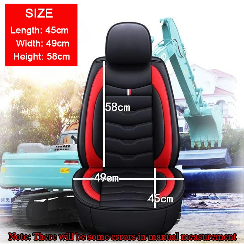 Car Digger Excavator Leather Seat Cover Cushion Mat Wear-resistan Protector For HITACHI DOOSAN CAT JCB LGCE Liugong Shanmon