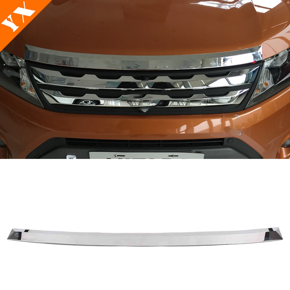 Full Set Chrome Car Exterior Headlight Trim Front Rear Fog Light Cover Side Handle Side Mirror Cover For Suzuki Vitara 2015-2021