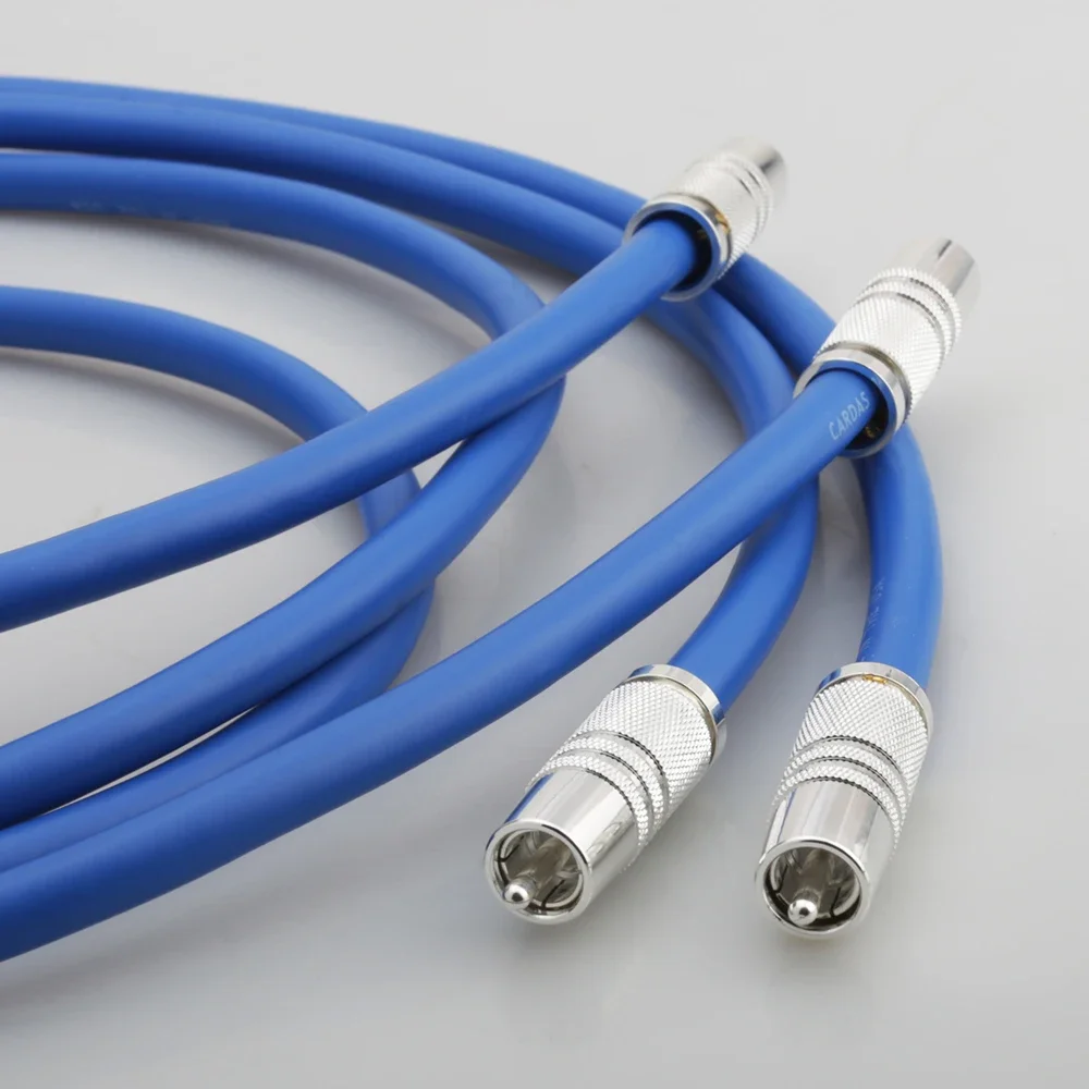 High Quality CARDAS Clear Light HiFi RCA Interconnect Audio Cable With Silver Plated RCA Male Plug,RCA Connector