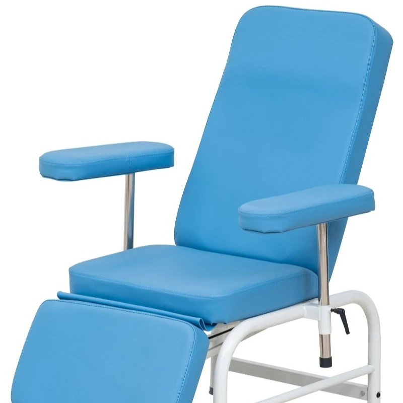 كرسي مرافقة أزرق قابل للطي، أريكة مرافقة العيادة، سرير قابل للطي، كرسي انتظار المستشفى، أريكة قابلة للطي #2