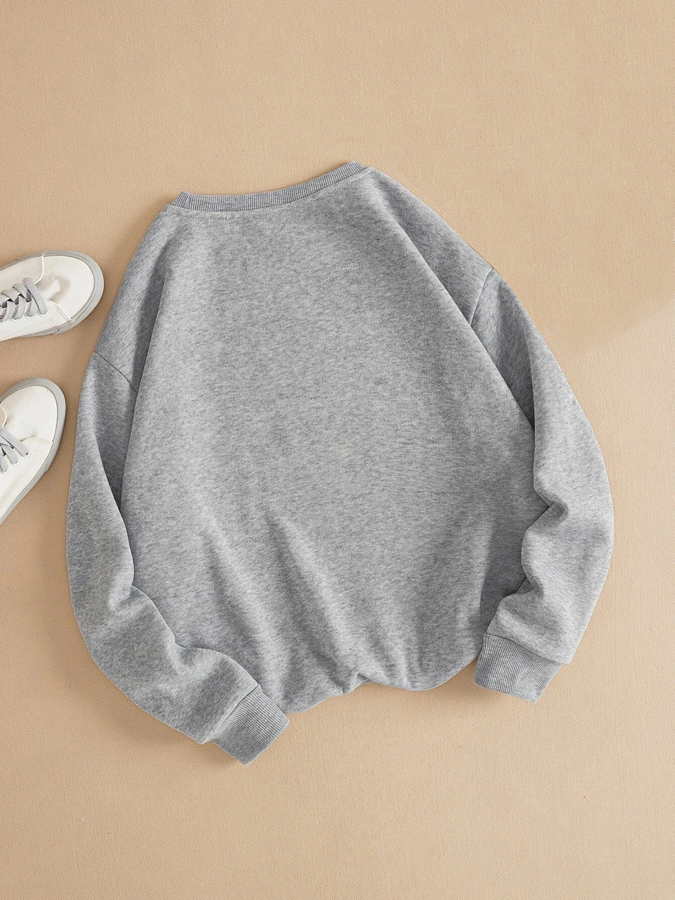 Solid Thermal Lined Sweatshirt