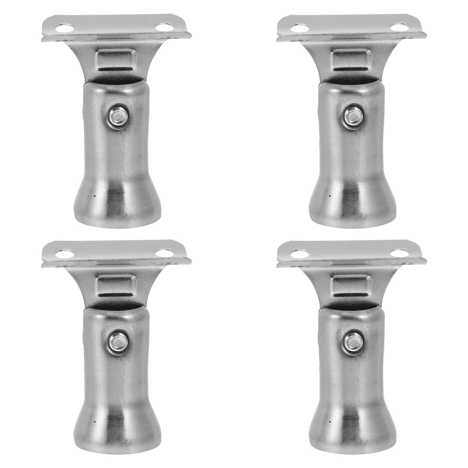 

4 PCS Stair Railing Post Column Metal Handrail Bracket Support Stainless Steel Practical 304