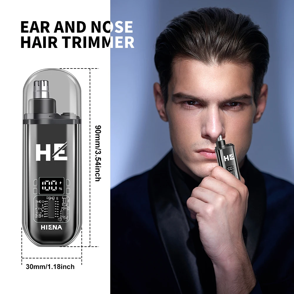 Portable electric nose hair trimmer, cut nose hair without harming the nasal cavity, put household appliances in your pocket