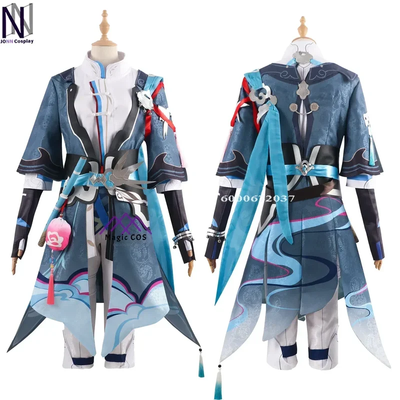 EE01 Honkai Star Rail Game Yanqing Cosplay Costume Full Set Wig Anime Outfit Cosplay for Men Full Suit Halloween Love Live C&0Ww